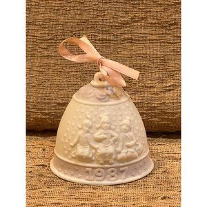 Llardro Vintage Bell Stamped ornament highly Detailed 1987